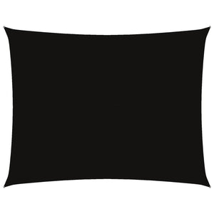 Sonnensegel Oxford-Gewebe Rechteckig 5x7 m Schwarz
