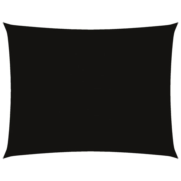 Sonnensegel Oxford-Gewebe Rechteckig 5x7 m Schwarz