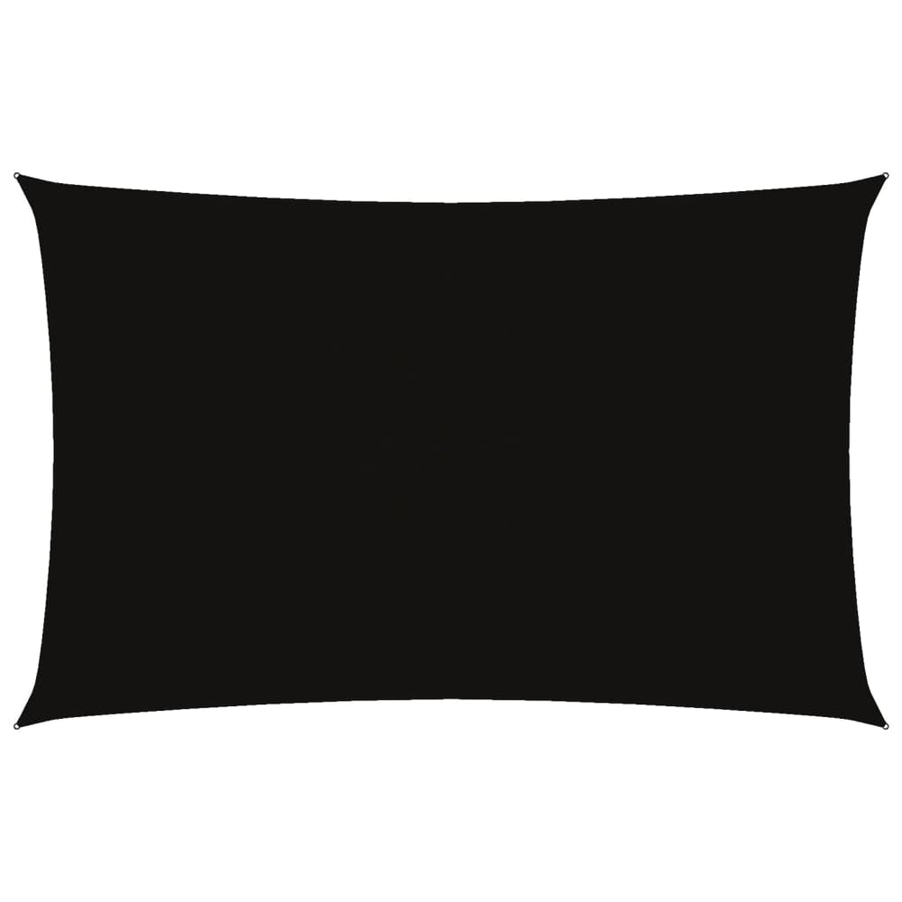 Sonnensegel Oxford-Gewebe Rechteckig 5x8 m Schwarz