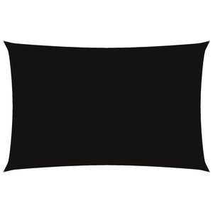 Sonnensegel Oxford-Gewebe Rechteckig 5x8 m Schwarz