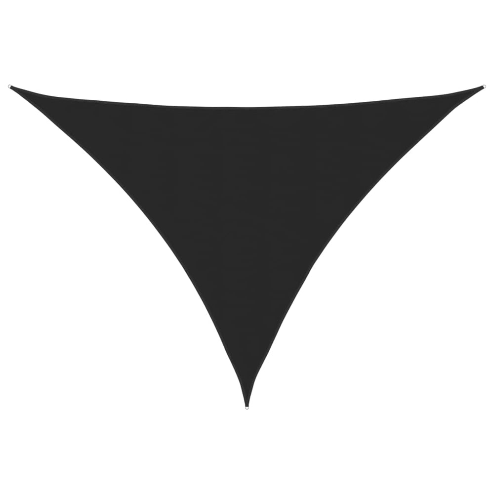vidaXL Voile d'ombrage en tissu Oxford triangulaire 5x5x6 m noir