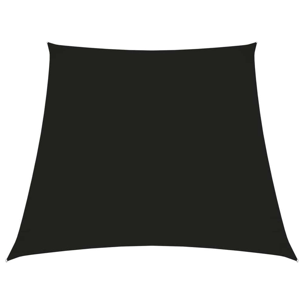 vidaXL Voile d'ombrage en tissu Oxford Trapézoïdale 2/4x3 m Noir