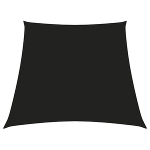 Sonnensegel Oxford-Gewebe Trapezförmig 2/4x3 m Schwarz