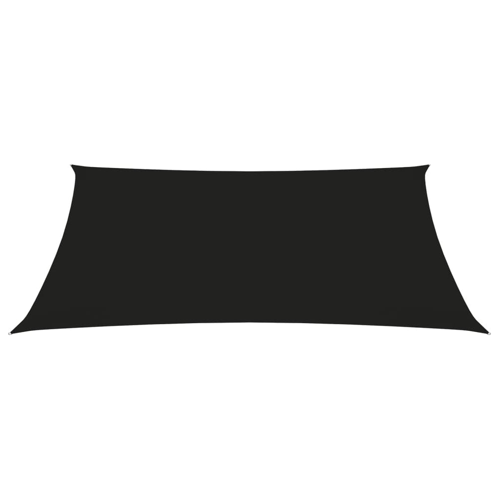 vidaXL Voile d'ombrage en tissu Oxford Trapézoïdale 2/4x3 m Noir