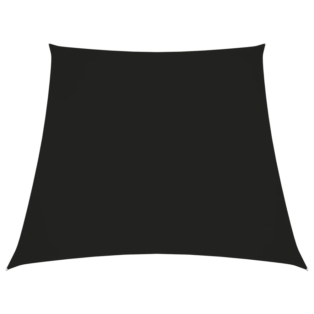 vidaXL Voile d'ombrage en tissu Oxford Trapézoïdale 3/5x4 m Noir