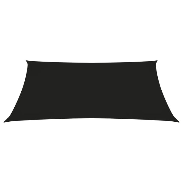 Sonnensegel Oxford-Gewebe Trapezförmig 3/5x4 m Schwarz