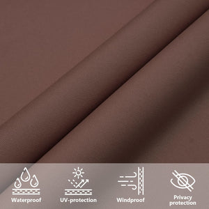 vidaXL Voile d'ombrage en tissu Oxford Carré 2,5x2,5 m Marron