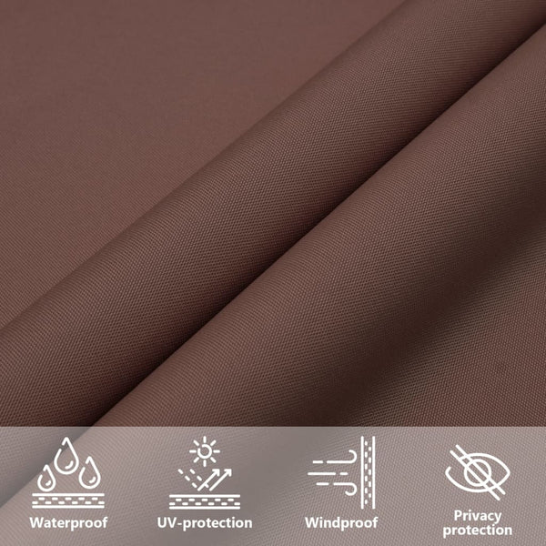 vidaXL Voile d'ombrage en tissu Oxford Carré 2,5x2,5 m Marron