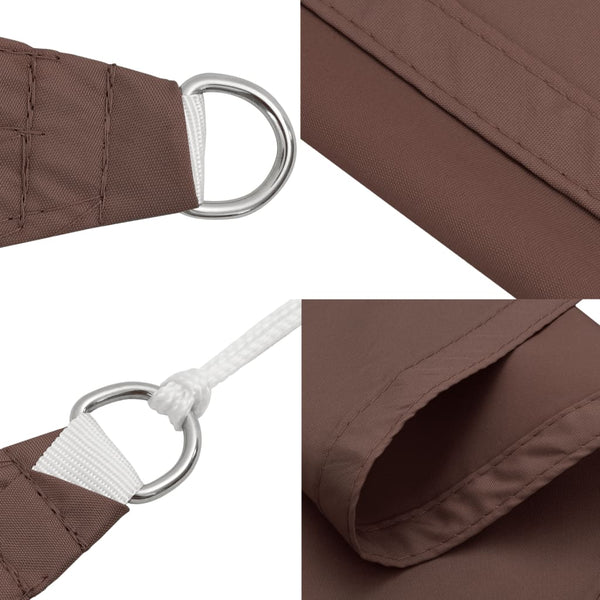 vidaXL Voile d'ombrage en tissu Oxford Carré 2,5x2,5 m Marron