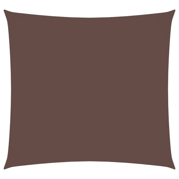 vidaXL Voile d'ombrage en tissu Oxford Carré 3x3 m Marron