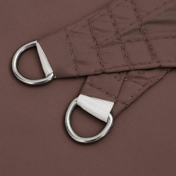 vidaXL Voile d'ombrage en tissu Oxford Carré 3x3 m Marron