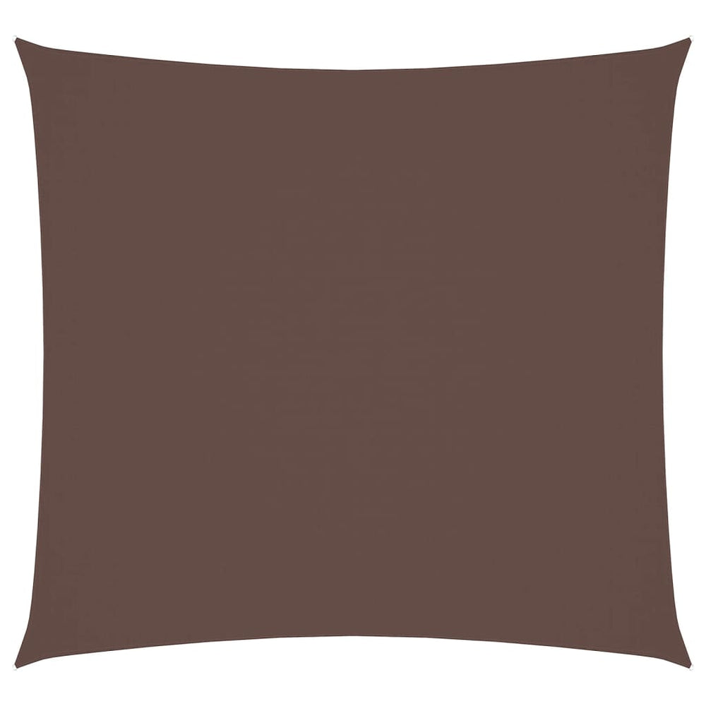 vidaXL Voile d'ombrage Oxford Carré 3,6x3,6 m Marron