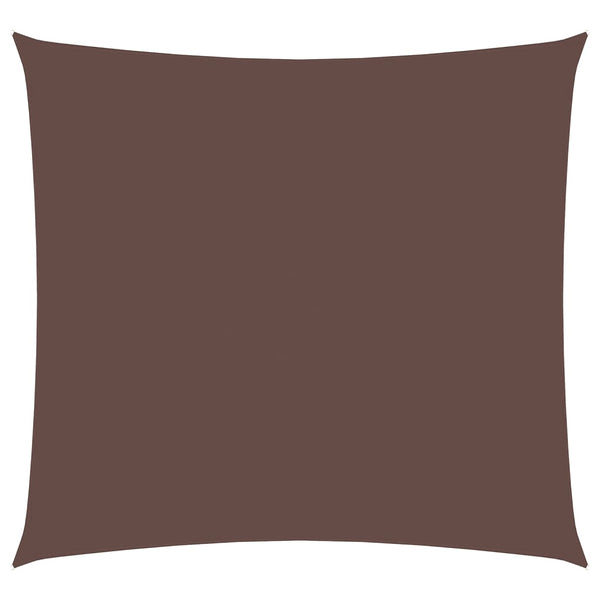 vidaXL Voile d'ombrage en tissu Oxford Carré 4x4 m Marron