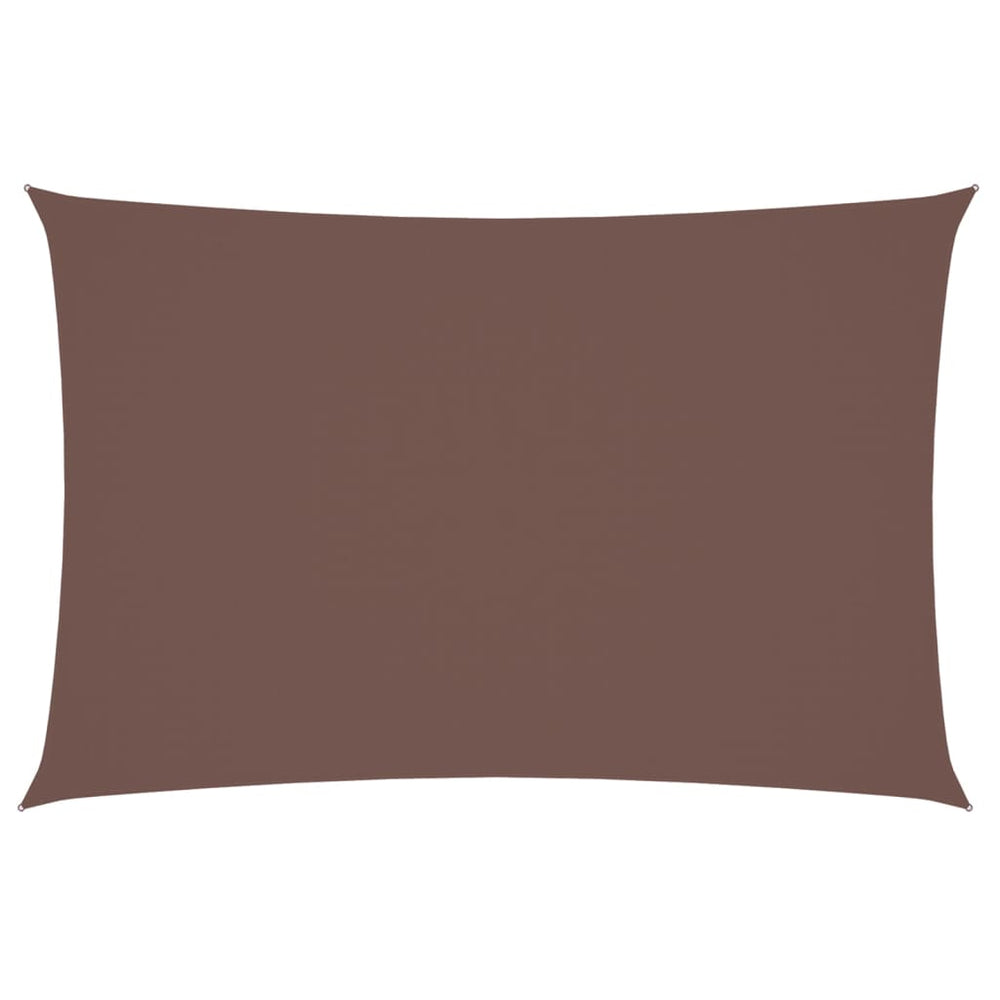 Sonnensegel Oxford-Gewebe Rechteckig 2x4 m Braun