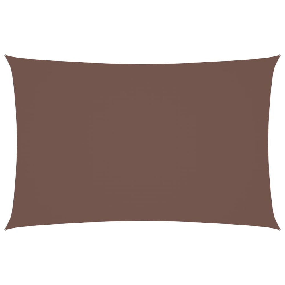 Sonnensegel Oxford-Gewebe Rechteckig 2x5 m Braun