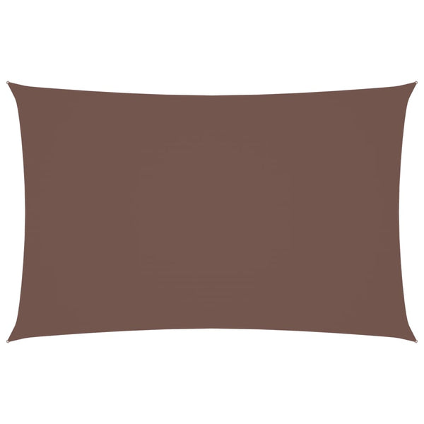 Sonnensegel Oxford-Gewebe Rechteckig 2x5 m Braun