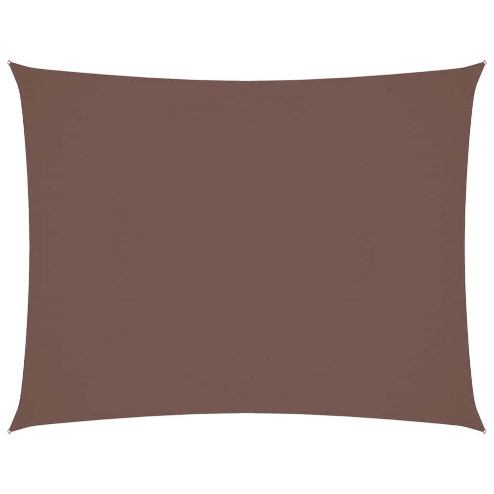 Sonnensegel Oxford-Gewebe Rechteckig 3x4 m Braun