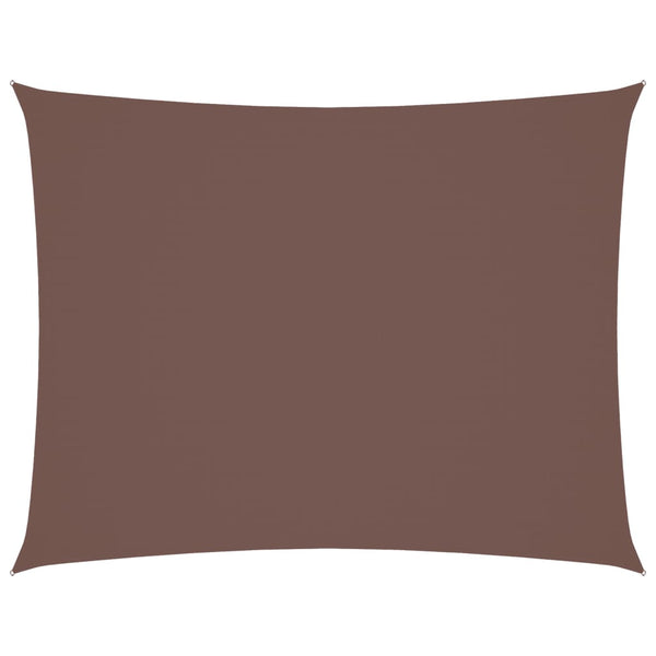 Sonnensegel Oxford-Gewebe Rechteckig 3x4 m Braun