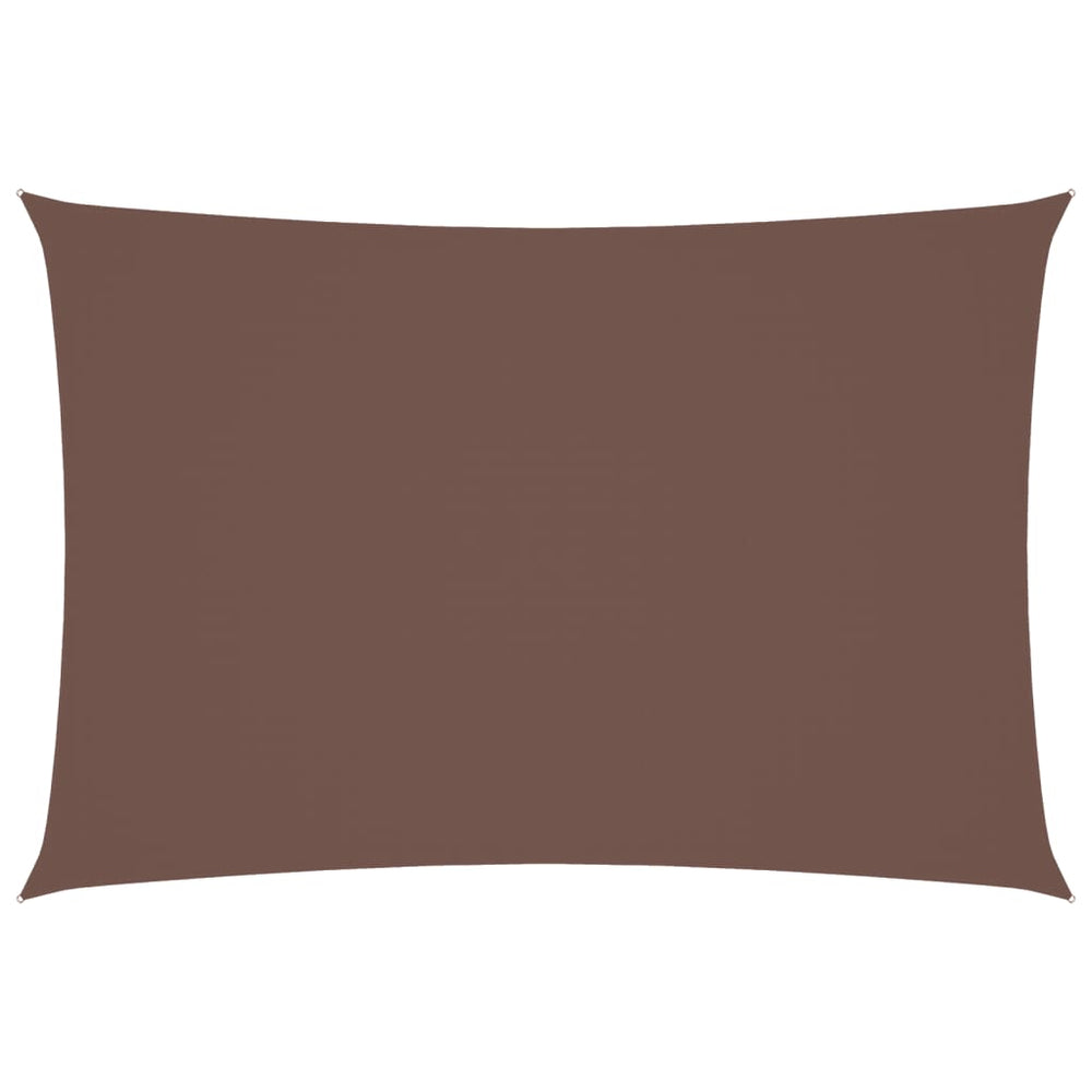 Sonnensegel Oxford-Gewebe Rechteckig 3x5 m Braun