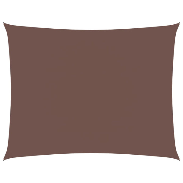 Sonnensegel Oxford-Gewebe Rechteckig 3,5x4,5 m Braun