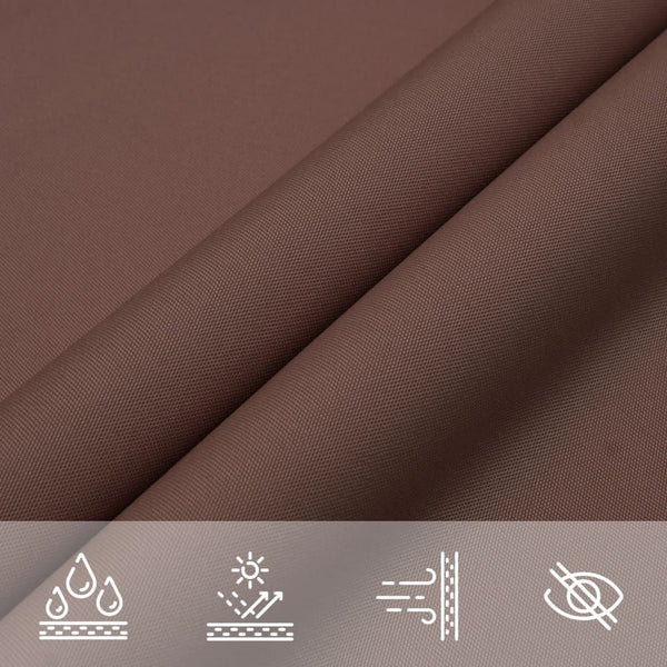 Sonnensegel Oxford-Gewebe Rechteckig 3,5x4,5 m Braun