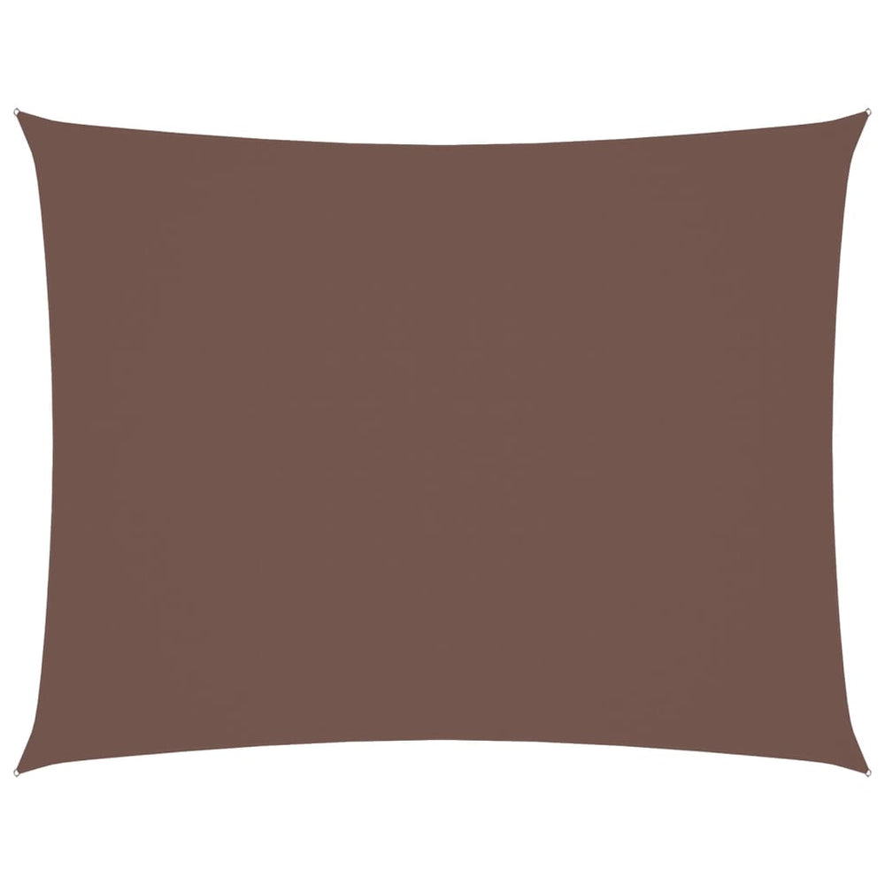 vidaXL Voile d'ombrage Tissu Oxford Rectangulaire 3,5x5 m Marron