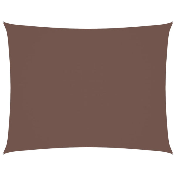 Sonnensegel Oxford-Gewebe Rechteckig 3,5x5 m Braun
