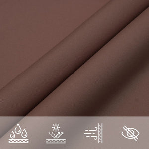 Sonnensegel Oxford-Gewebe Rechteckig 3,5x5 m Braun