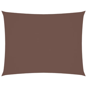vidaXL Voile d'ombrage rectangulaire en tissu Oxford 4x5 m Marron