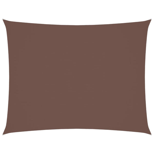 vidaXL Voile d'ombrage rectangulaire en tissu Oxford 4x5 m Marron