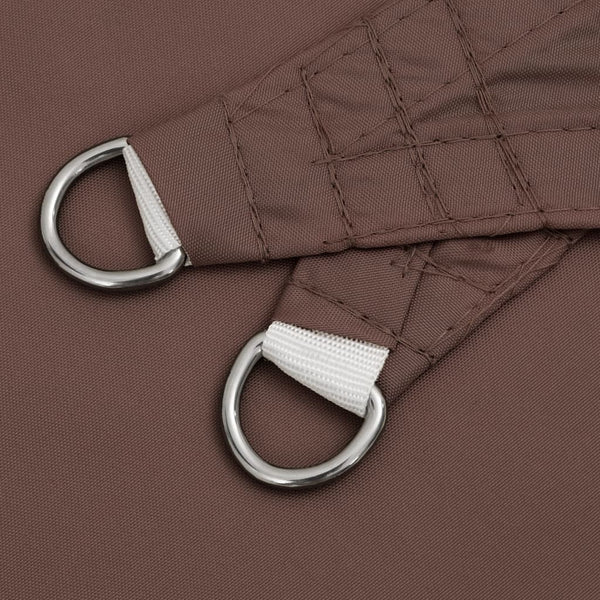 vidaXL Voile d'ombrage rectangulaire en tissu Oxford 4x5 m Marron