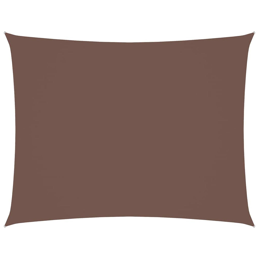vidaXL Voile d'ombrage en tissu Oxford rectangulaire 4x6 m marron