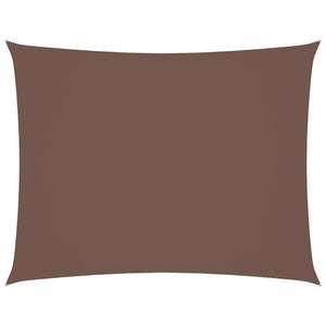 Sonnensegel Oxford-Gewebe Rechteckig 4x6 m Braun