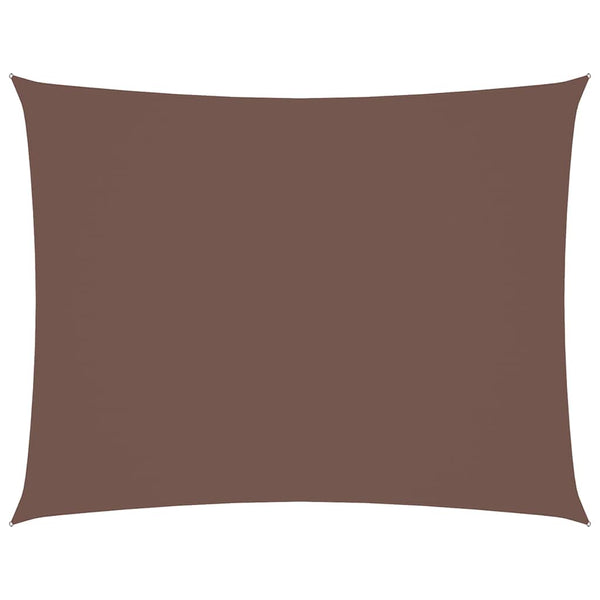 Sonnensegel Oxford-Gewebe Rechteckig 4x6 m Braun