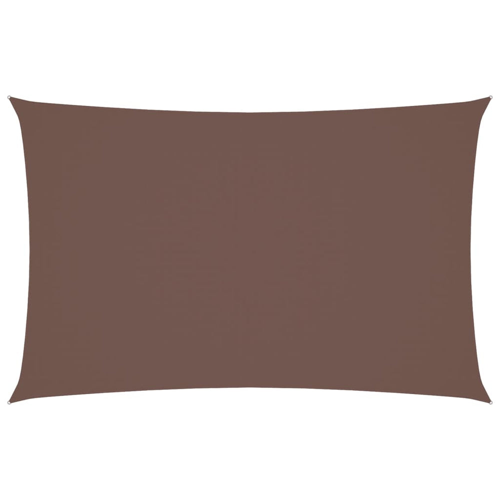 vidaXL Voile d'ombrage Tissu Oxford Rectangulaire 4x7 m Marron