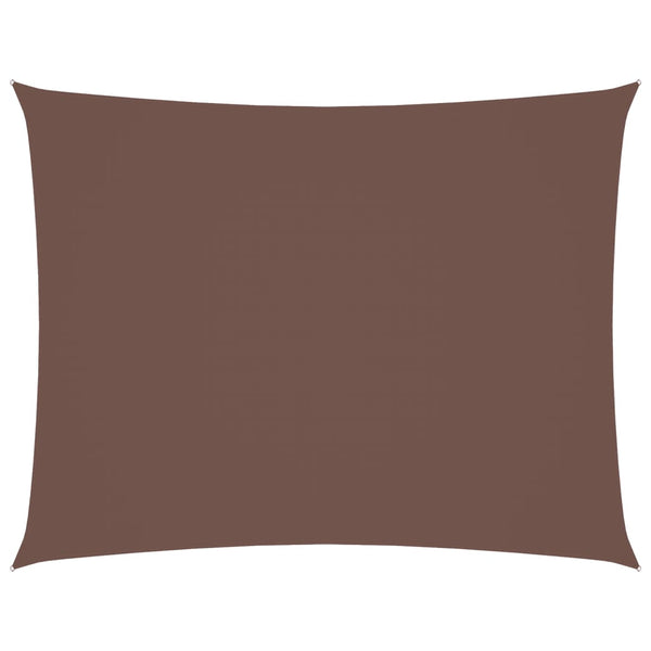 Sonnensegel Oxford-Gewebe Rechteckig 5x6 m Braun