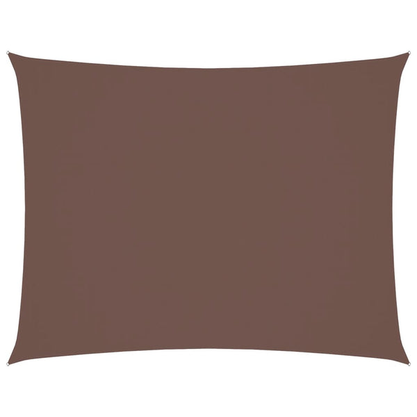 Sonnensegel Oxford-Gewebe Rechteckig 5x7 m Braun