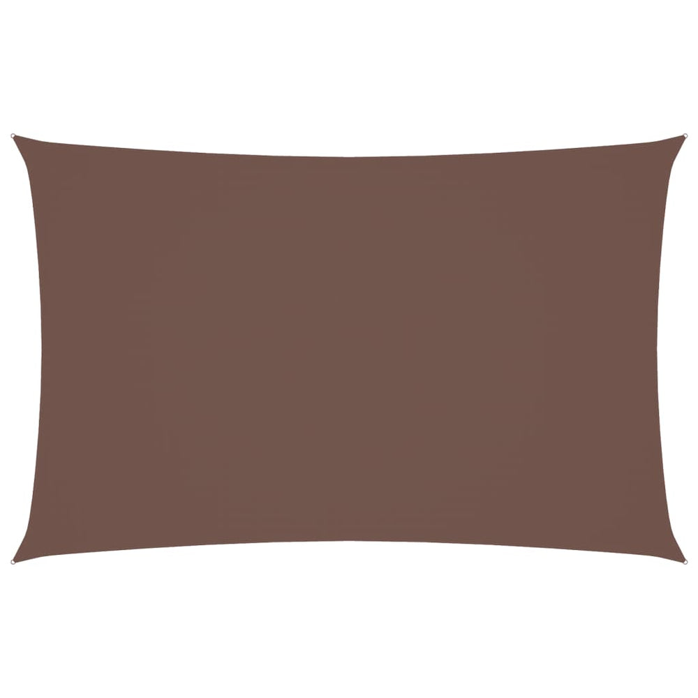 vidaXL Voile d'ombrage rectangulaire en tissu Oxford 5x8 m Marron