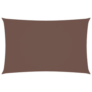 vidaXL Voile d'ombrage rectangulaire en tissu Oxford 5x8 m Marron