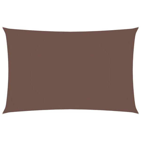vidaXL Voile d'ombrage rectangulaire en tissu Oxford 5x8 m Marron