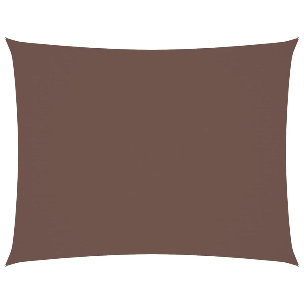 vidaXL Voile d'ombrage en tissu Oxford rectangulaire 6x7 m Marron