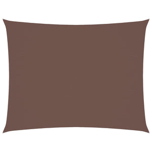 Sonnensegel Oxford-Gewebe Rechteckig 6x7 m Braun