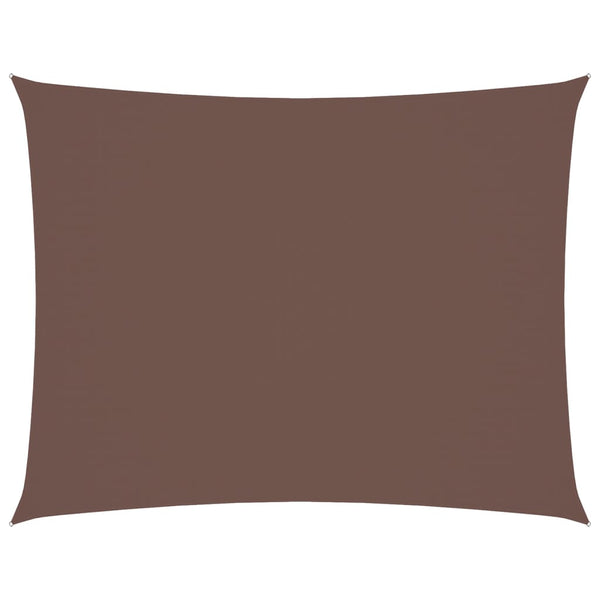 Sonnensegel Oxford-Gewebe Rechteckig 6x7 m Braun