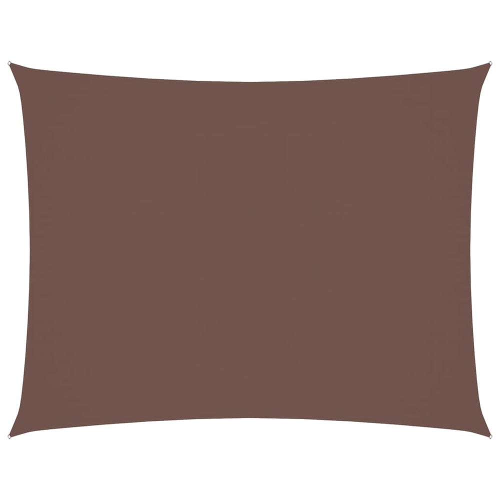 vidaXL Voile d'ombrage Tissu Oxford Rectangulaire 6x8 m Marron