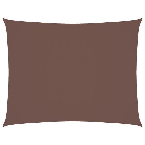 Sonnensegel Oxford-Gewebe Rechteckig 6x8 m Braun
