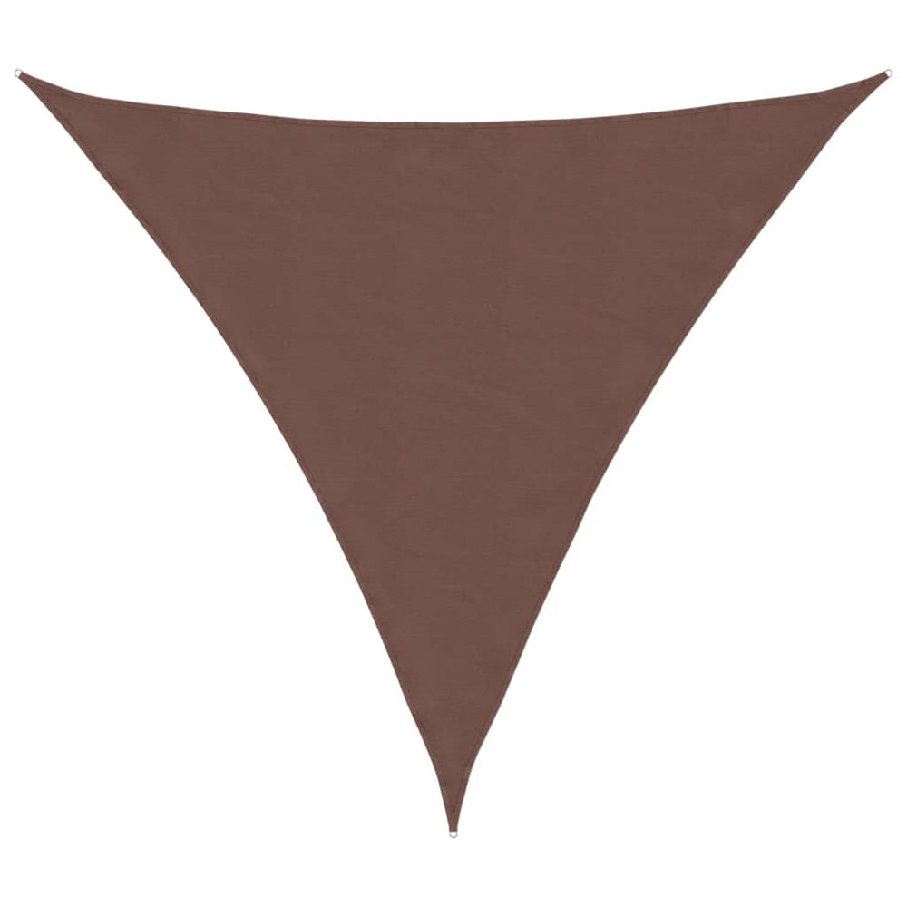 vidaXL Sun Shade Sail Oxford Fabric Triangular 3x3x3 m Brown