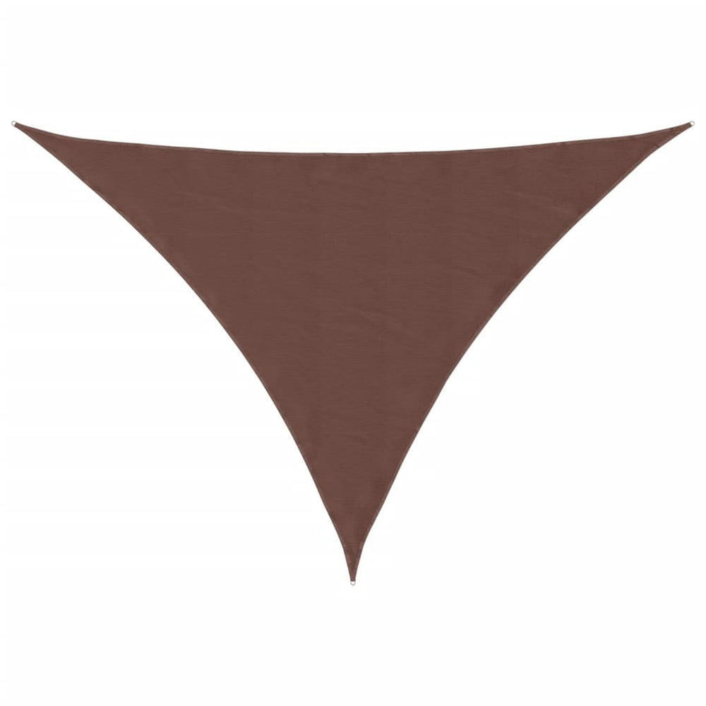 vidaXL Sun Shade Sail Oxford Fabric Triangular 3x4x5 m Brown