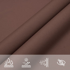 Sonnensegel Oxford-Gewebe Dreieckig 3x4x5 m Braun