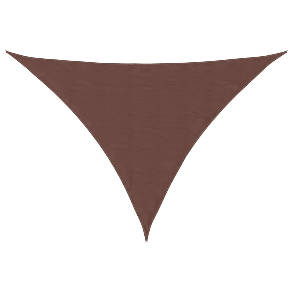 vidaXL Oxford Fabric Sun Shade Sail Triangular 3x4x4 m Brown
