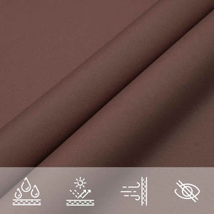 Sonnensegel Oxford-Gewebe Dreieckig 3x4x4 m Braun